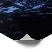 湖を横切るモーニングフォグ ポスター (角)