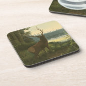 湖を見下ろすエルクのバックビュー コースター (左側)