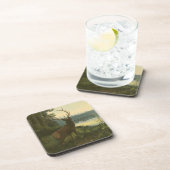 湖を見下ろすエルクのバックビュー コースター (右側)