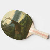 湖を見下ろすエルクのバックビュー 卓球ラケット (横)