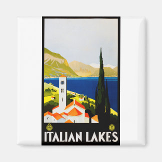 湖イタリアン旅行ポスター マグネット