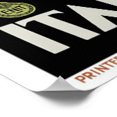 "湖イタリアン"ヴィンテージ旅行ポスター ポスター (角)