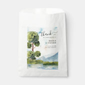 湖エバーグリーンウォーターカラーダスティブルー結婚ズ フェイバーバッグ (正面)