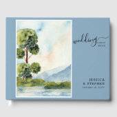 湖エバーグリーン水の色の目的地の結婚式 ゲストブック (正面)