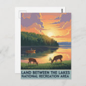 湖ケンタッキー旅行の間の土地 ポストカード (正面/裏面)