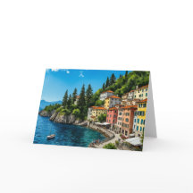 湖コモイタリアウォーターカラー