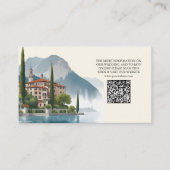 湖コモイタリアデスティネーションウェディング エンクロージャーカード (正面)