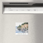 湖コモノーザンイタリア水彩旅行イタリアン旅行 マグネット (インサイチュ (食洗機))