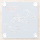 湖コースト素晴らしガードカッターズガラスコースター ガラスコースター (裏面)