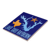 湖サムRayburn、テキサス州 タイル (側面)