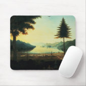 湖ジョージ、ニューヨーク1759年の野営(油 マウスパッド (マウス)