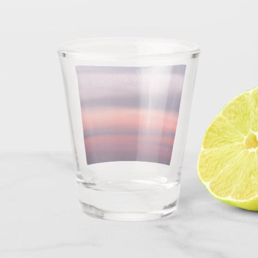 湖スーペリアサンライズフォトダルスミネソタ ショットグラス (裏面)