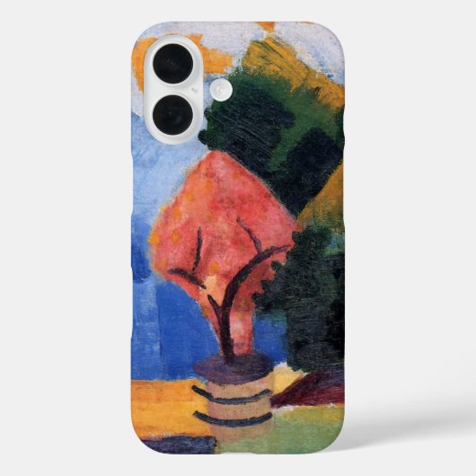 湖トゥーンの庭　オーギュスト・マッケ作、ヴィンテージ・アート Case-Mate iPhoneケース (裏面)