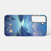 湖ドラゴ白熱［赤熱］光を放つンフライサムスンギャラクシーケース SAMSUNG GALAXYケース (裏面横)