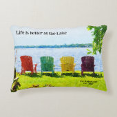 湖パーソナライズされた名は命が惜しい アクセントクッション (正面)