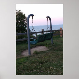 湖ビューでスイング ポスター