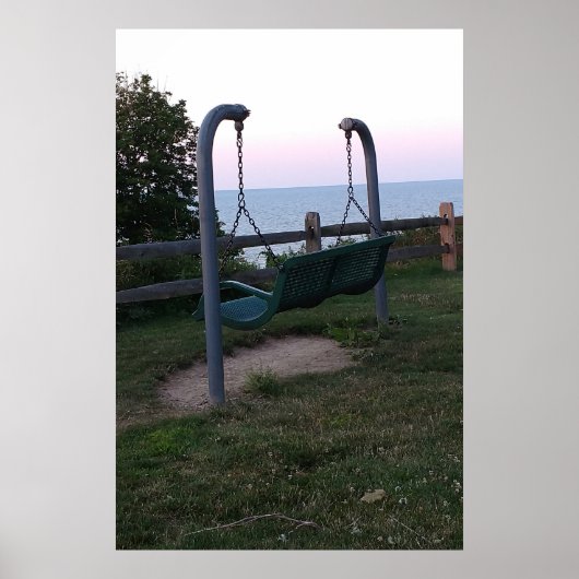 湖ビューでスイング ポスター (正面)
