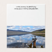 湖ベルフィールド雲がまだ水グリーティングカード (外部フラット)