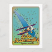 湖マコノギー・ヴィンテージ旅行ポスター。 ポストカード (正面)