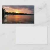 湖マリオン-名刺上の日没 名刺 (正面/裏面)