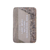 湖ミードのレクリエーションエリアサインバスマット バスマット (正面縦)