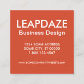 湖メアド・アリゾナレインボームーン スクエア名刺 (裏面)