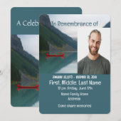 湖レッドカノー追悼式のご案内 招待状 (正面/裏面)