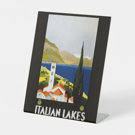 湖ヴィンテイタリアンージトラベルイタリア 台座サイン (正面)