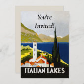 湖ヴィンテイタリアンージトラベルイタリア 招待状 (正面/裏面)