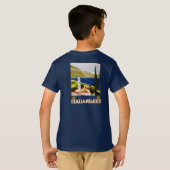 湖ヴィンテイタリアンージトラベルイタリア Tシャツ (裏面フル)