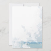 湖上でのクルージング招待状 招待状 (裏面)