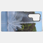 湖上の噴水 Samsung フォンケース Galaxyケース (裏面横)