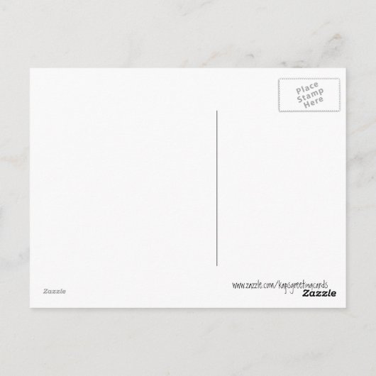 湖上の夕日はがき ポストカード (裏面)