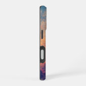 湖上の紫色の黄昏 iPhone 16ケース (右側面)
