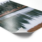 湖上の緑の美しい反射 フォトプリント            (角)