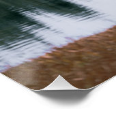 湖上の緑の美しい反射 ポスター (コーナー)