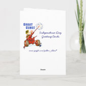 湖上の花火 カード (裏面)