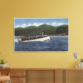 湖上の遊覧船 キャンバスプリント (インサイチュ (リビング))