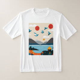 湖上の鳥 Tシャツ