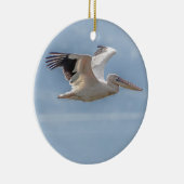 湖上ペ飛んでいるリカン セラミックオーナメント (右)