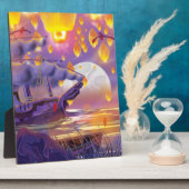 湖中国のの提灯 フォトプラーク (側面)