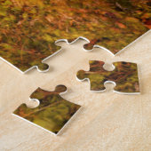 湖以外の秋の黄金の木の景勝地 ジグソーパズル (側面)