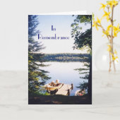 湖写真2、InRemembrance カード (黄色い花)