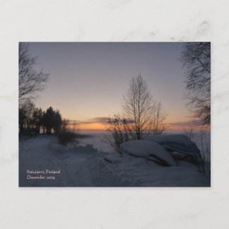 湖凍っていはがき ポストカード