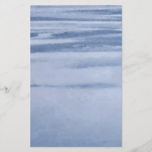 湖凍ってい抽象芸術 便箋 (正面)