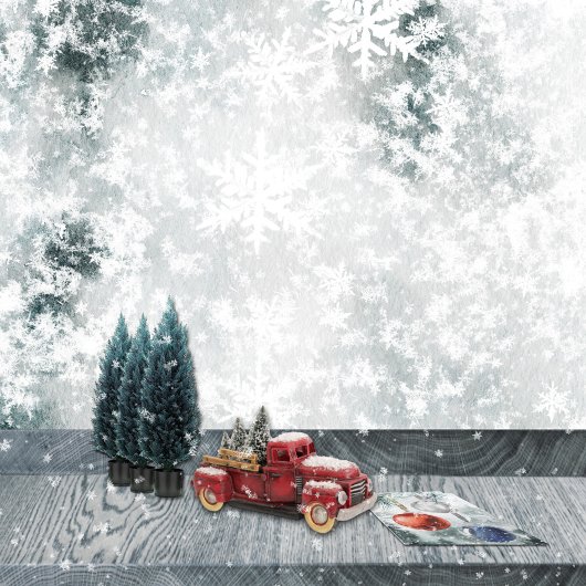 湖凍ってい氷とフレッシュ雪落ちた片 ラッピングペーパーシート