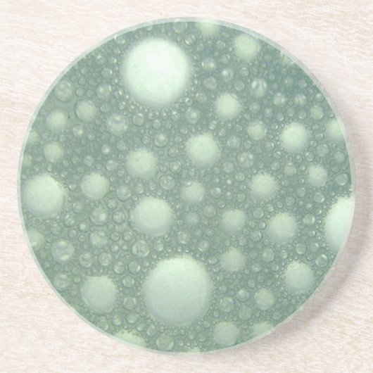 湖凍ってい氷の下の泡 コースター (正面)
