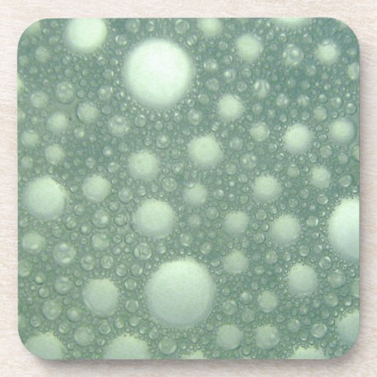湖凍ってい氷の下の泡 コースター (正面)