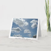 湖及び明るい青空 カード (裏面)