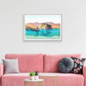 湖口,湖口,中国,吉田博志,ウッドカット キャンバスプリント (インサイチュ (リビング))